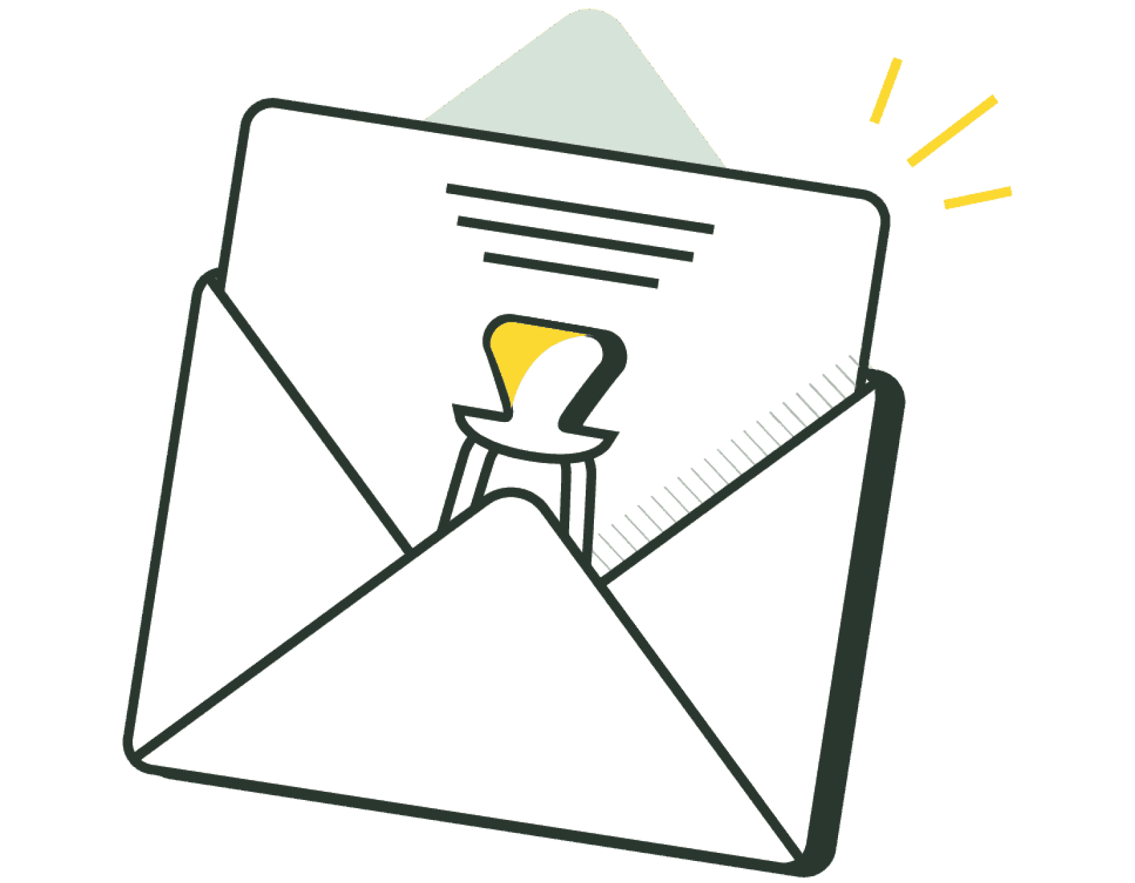 illustration representant une lettre ou mail